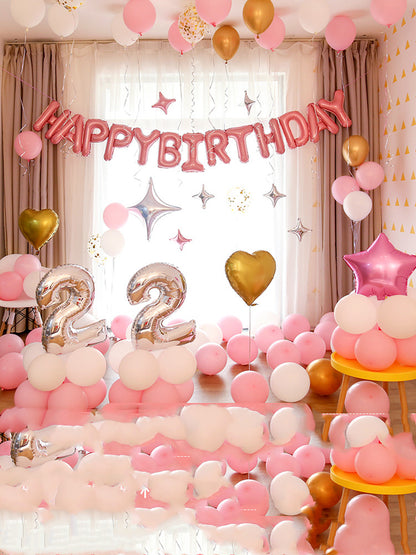 Happy-Birthday-Ballon-Set, Geburtstagsdeko – Ansicht 19