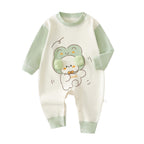 Cute Baby Cotton Long Sleeve Onesie for 0-15 Months