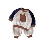 Cartoon Two-Piece Outfit Sweatshirt Pants Boy Outerwear