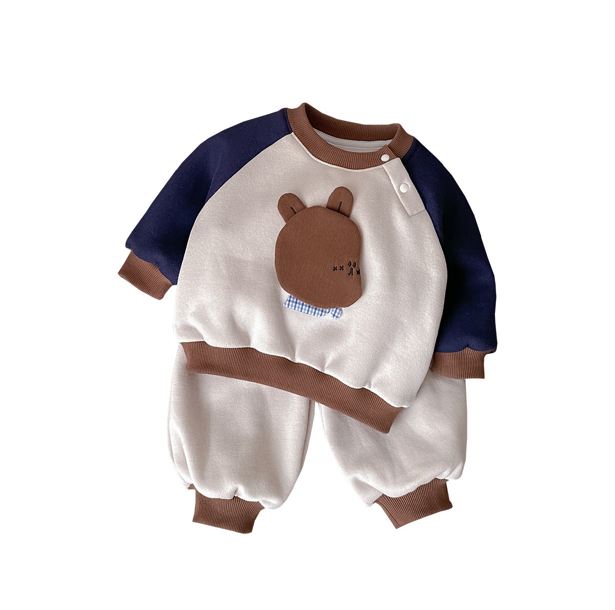 Cartoon Two-Piece Outfit Sweatshirt Pants Boy Outerwear