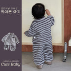 Flannel Pajamas Long Sleeve Set Comfortable Two-Piece Home Wear
