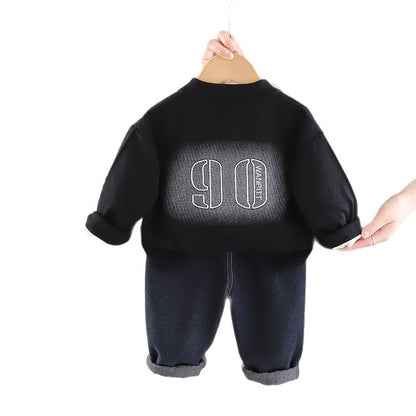 Kinder-Mantel Casual, Langarm, Dreiteiler