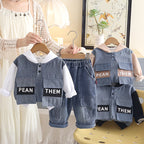 Spring and Autumn Clothing Baby Hoodie Baby Two Piece Set