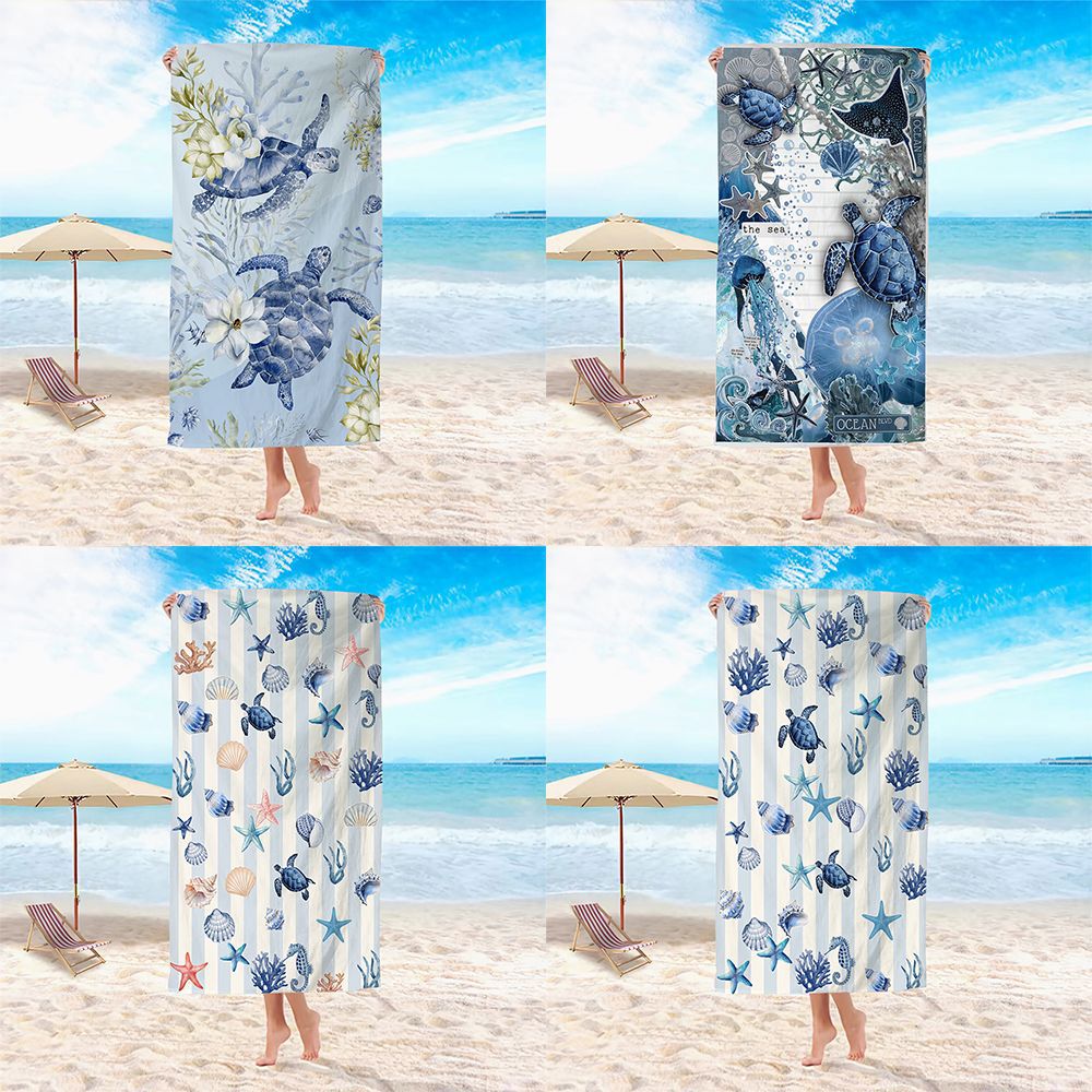 Strandtuch Schildkröten-Print