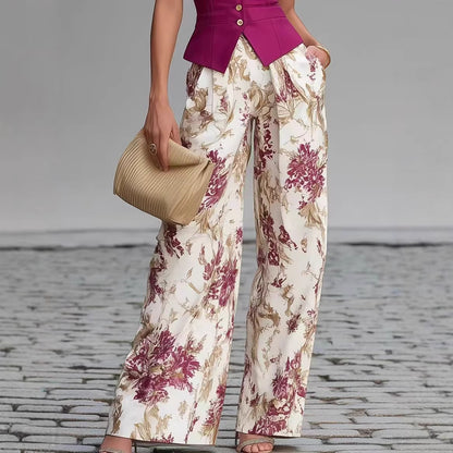 Eleganter Zweiteiler – Top & Weite Hose Damen – Ansicht 4