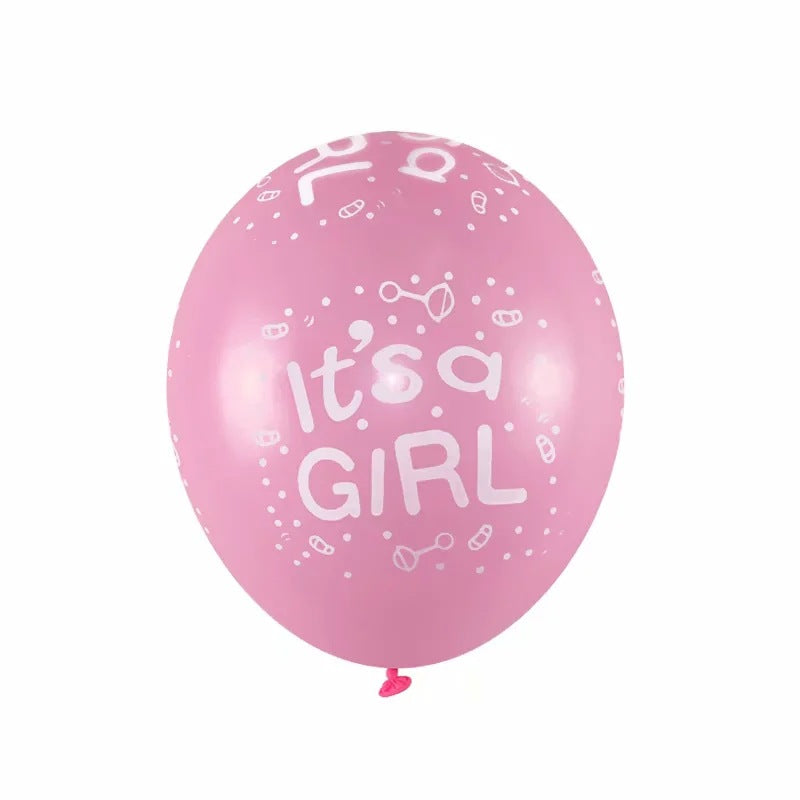 Gender-Reveal-Luftballons in Blau oder Pink, 10 Stück – Ansicht 4