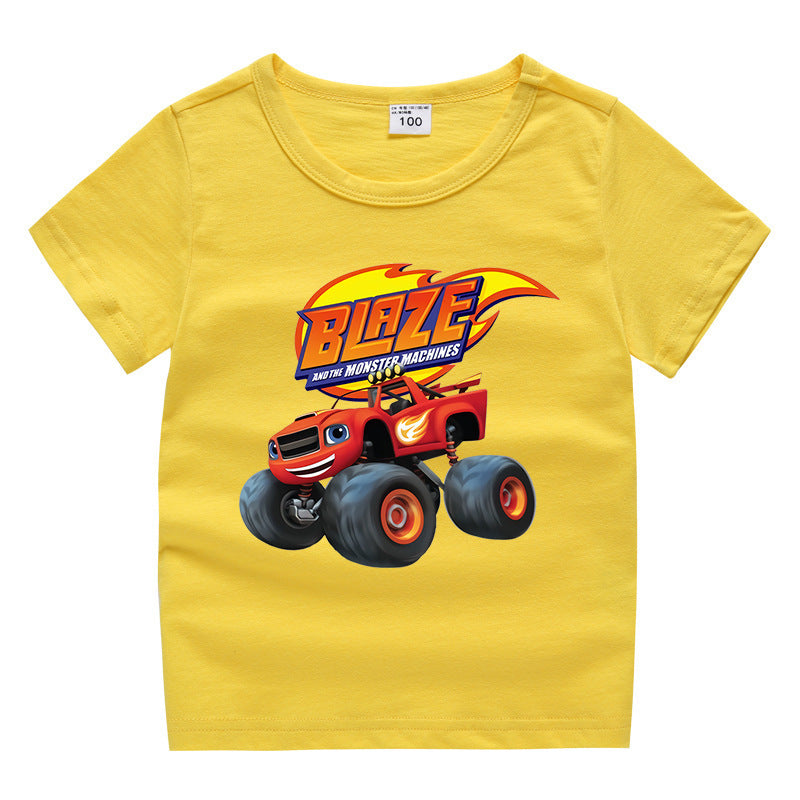 Children's summer short sleeved T-shirt