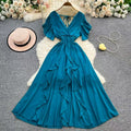 V-Ausschnitt Sommerkleid