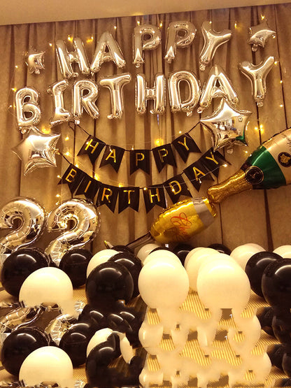 Happy-Birthday-Ballon-Set, Geburtstagsdeko – Ansicht 8