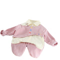 Long sleeved three piece autumn baby clothing
