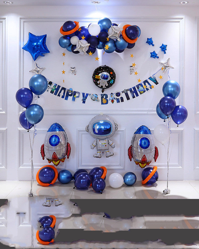 Kindergeburtstag Ballon-Set Krone, Weltraum oder Fee – Ansicht 4