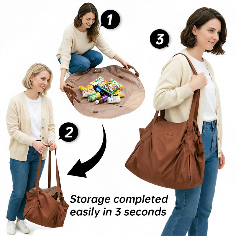 Faltbare Reisetasche mit Picknickdecke