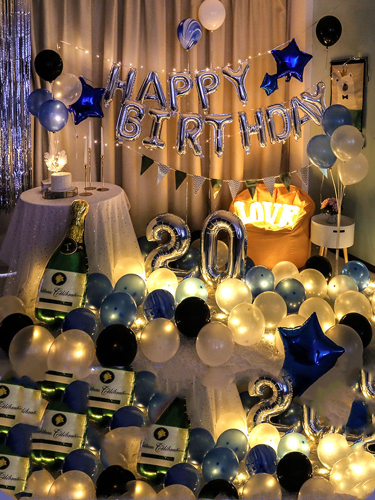 Happy-Birthday-Ballon-Set, Geburtstagsdeko – Ansicht 13