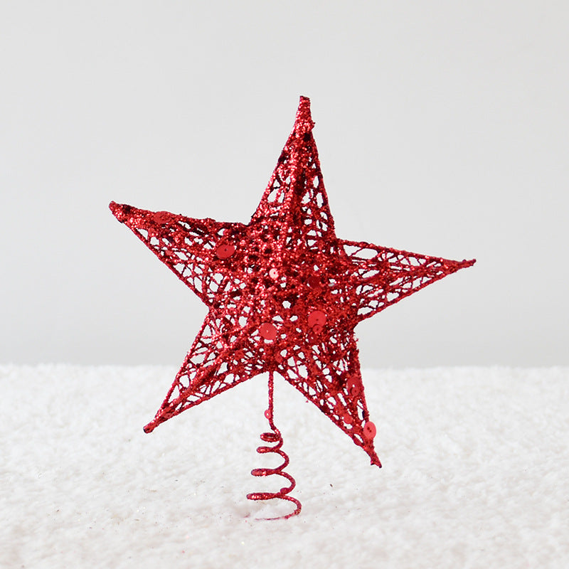 Christbaumspitze Stern aus Metall – Ansicht 7