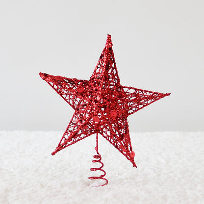 Christbaumspitze Stern aus Metall – Ansicht 7