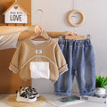 Casual hoodie long sleeved two-piece set for baby autumn clothes