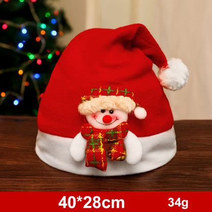 Weihnachtsmütze mit Schneemann, Elch oder Weihnachtsmann – Ansicht 36
