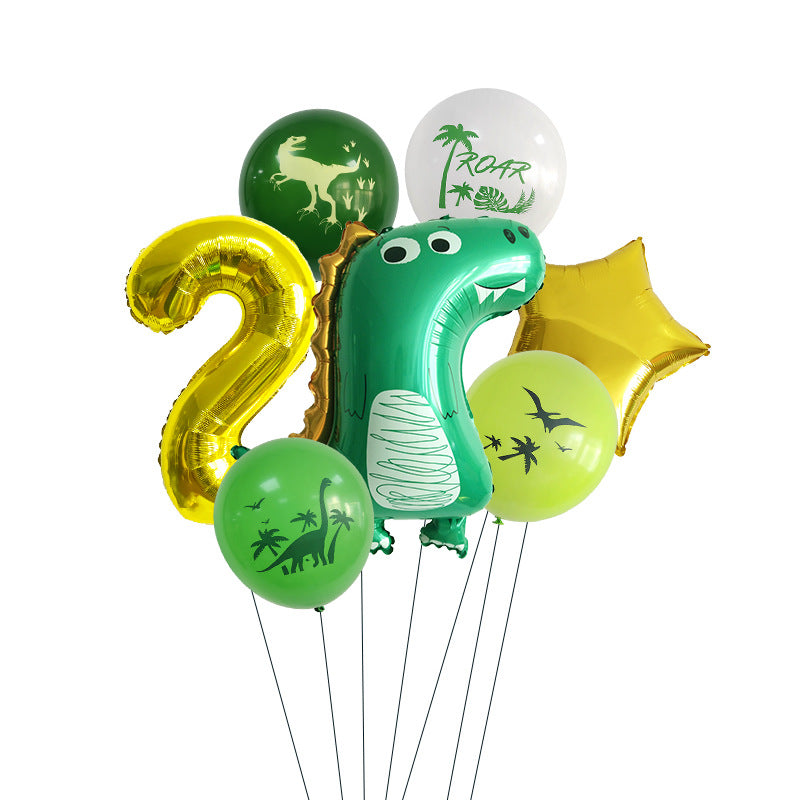 Dinosaurier Party-Set mit Ballons und Partygeschirr – Ansicht 19