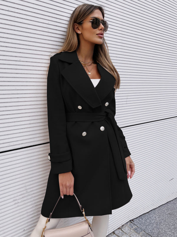 Damen-Wollmantel für Herbst und Winter – Bild 3