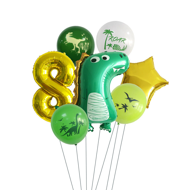Dinosaurier Party-Set mit Ballons und Partygeschirr – Ansicht 11