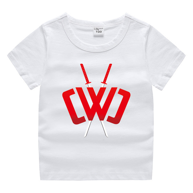 Children's summer short sleeved T-shirt