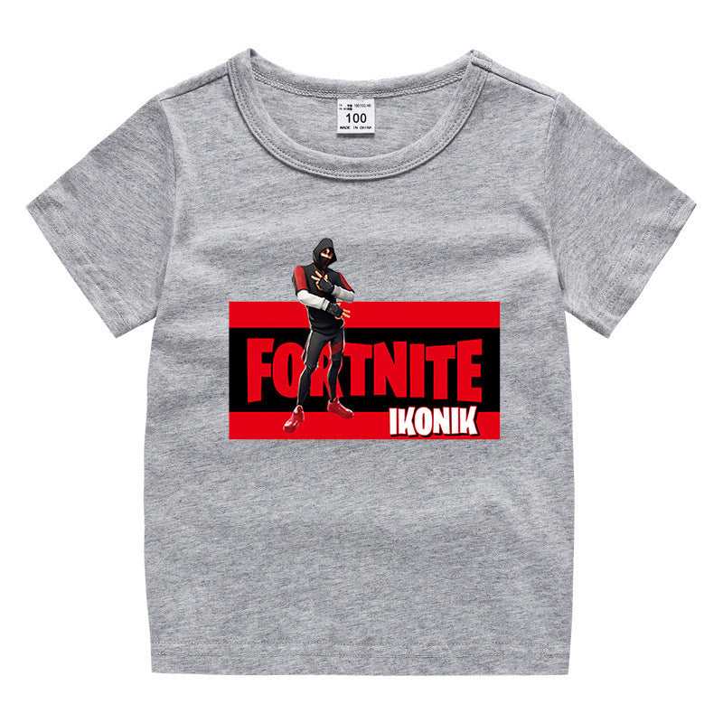Children's summer short sleeved T-shirt