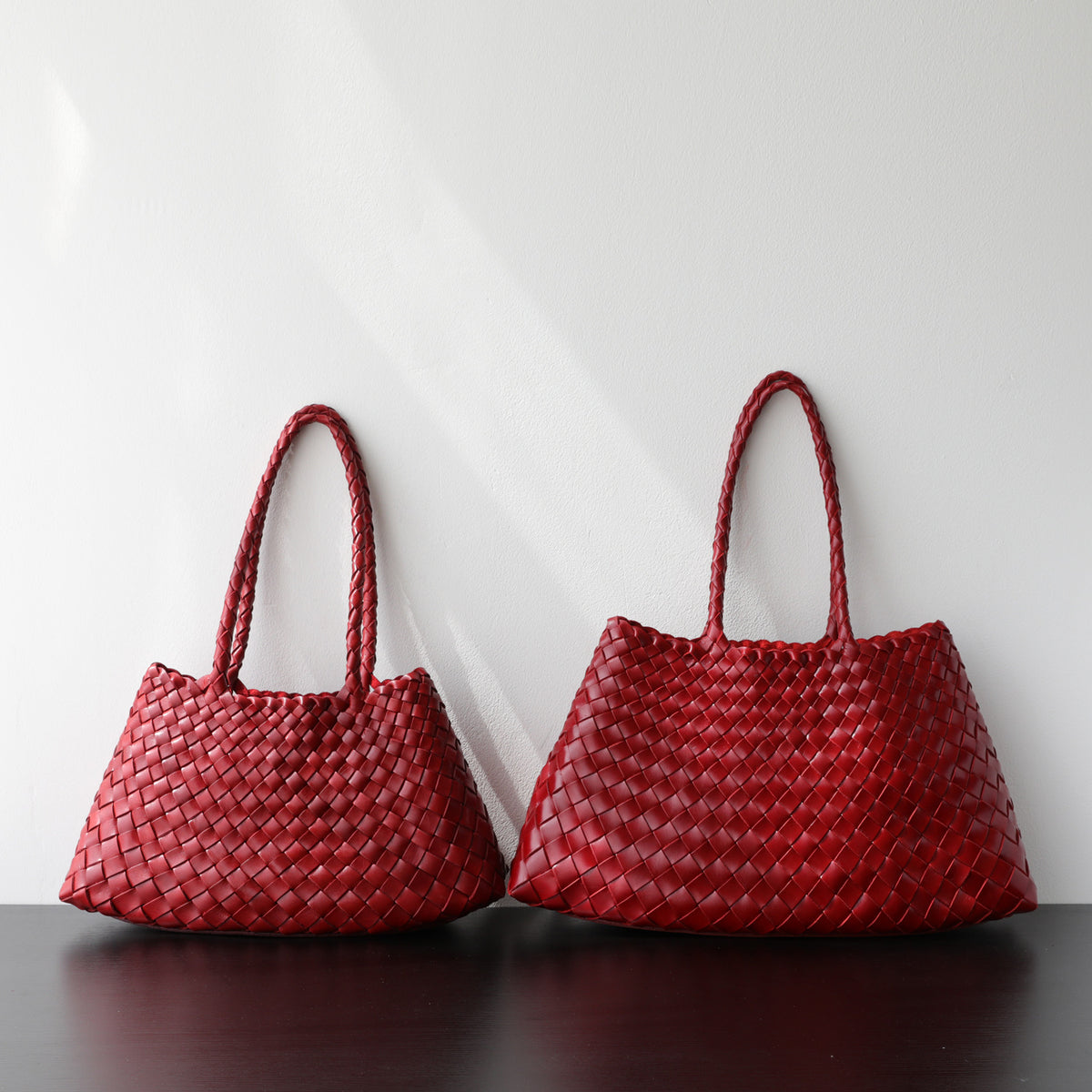 Geflochtene Henkeltasche Damen Unterarmtasche