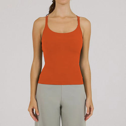 Damen Yoga-Tanktop mit Polsterung