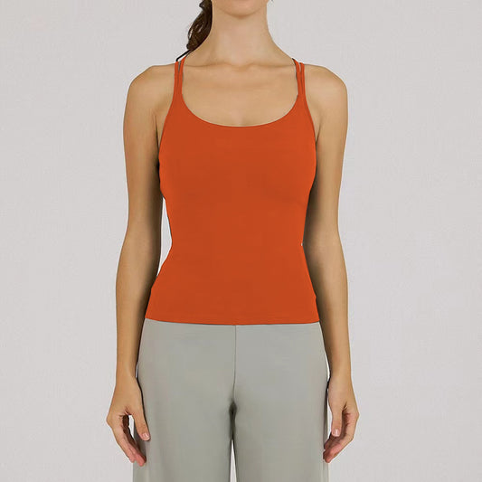 Damen Yoga-Tanktop mit Polsterung