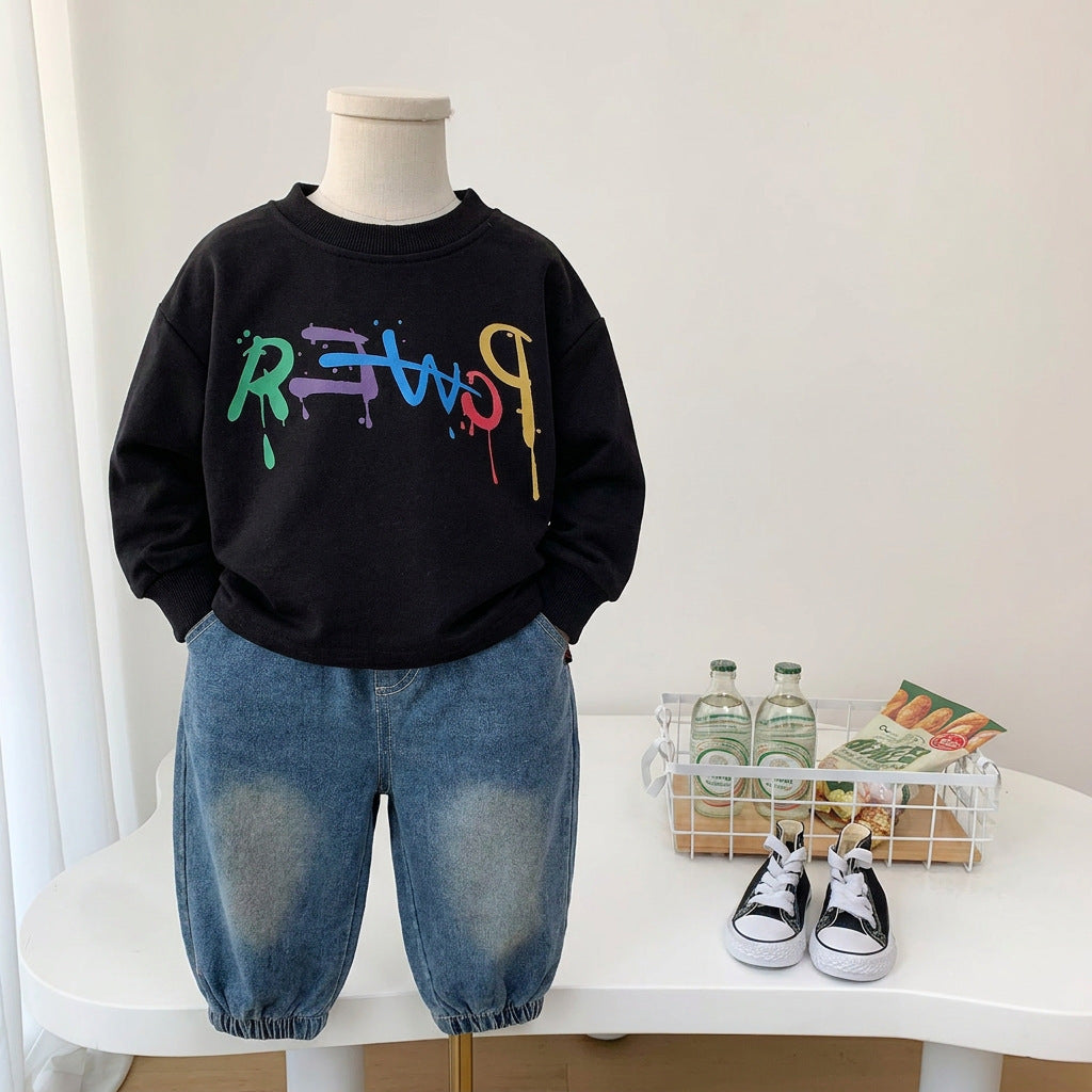 Baby boy hoodie long sleeved two-piece set