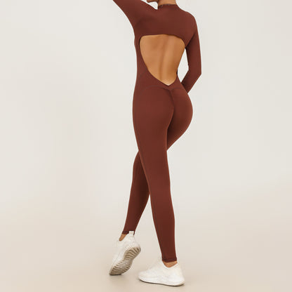 Yoga-Jumpsuit Herbst/Winter, langarm