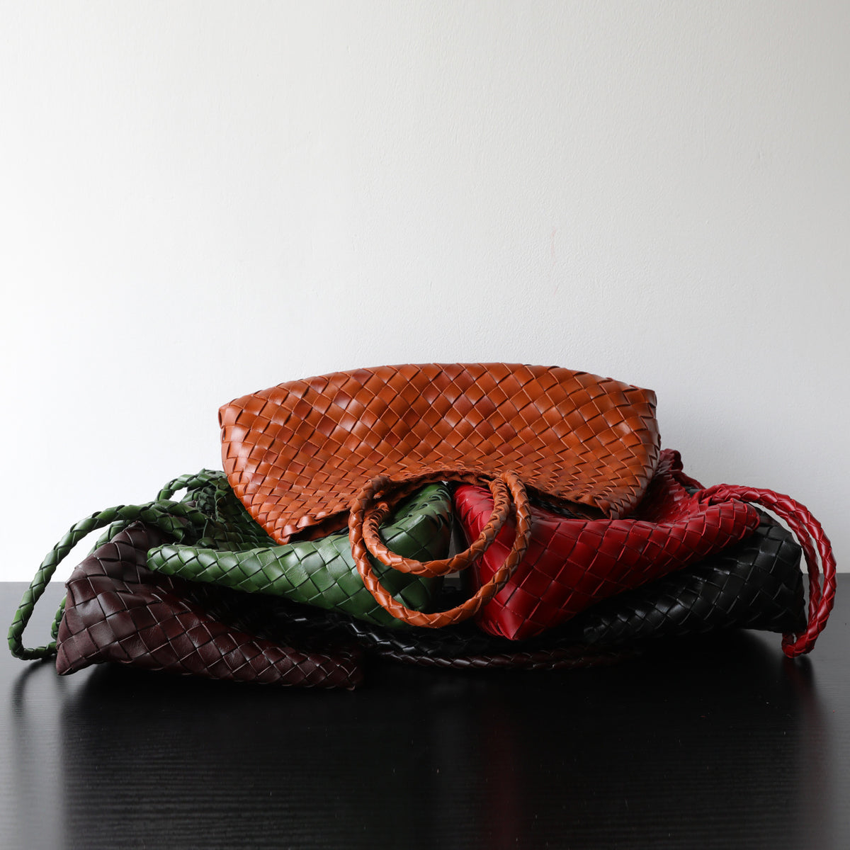 Geflochtene Henkeltasche Damen Unterarmtasche