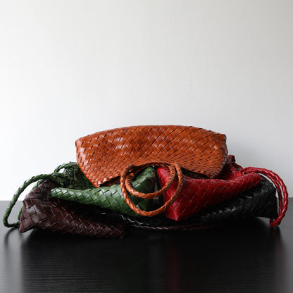 Geflochtene Henkeltasche Damen Unterarmtasche
