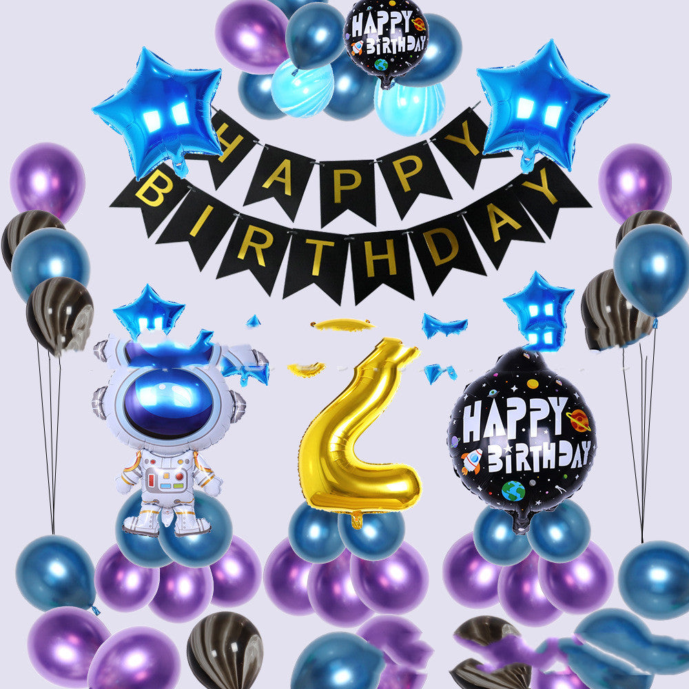 Astronaut Ballon-Set zum Kindergeburtstag – Ansicht 4