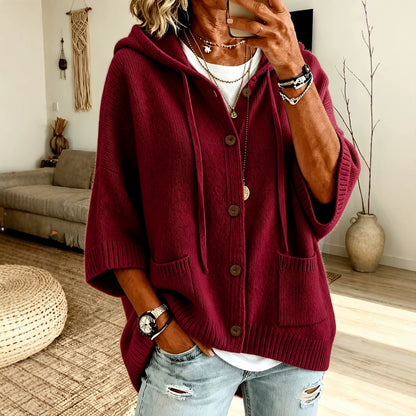 Strickjacke, Rückansicht