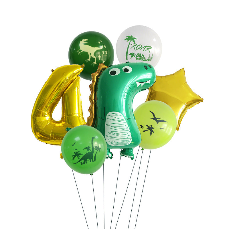 Dinosaurier Party-Set mit Ballons und Partygeschirr – Ansicht 13