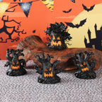 Halloween Decoration Resin Tree Spirit LED Light-Up Resin Ornament Creative Halloween Gift