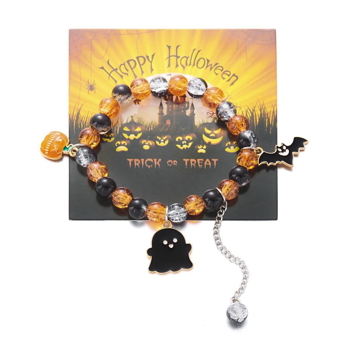 Halloween Armband Kürbis Geist Fledermaus