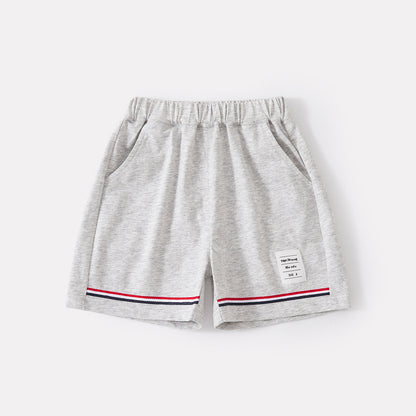Bestickte Baby-Weste im Colorblock-Design mit Shorts, 2-teilig