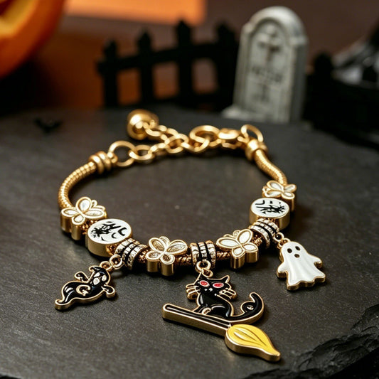 Halloween Armband Magische Katze
