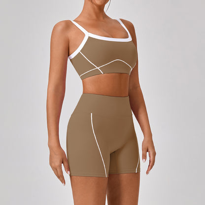 Damen Yoga-Set mit Spaghettiträgern – Sport-Top & Leggings – Ansicht 11
