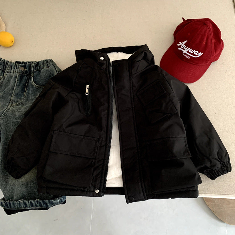 Gepolsterte Winterjacke für kleine Mädchen