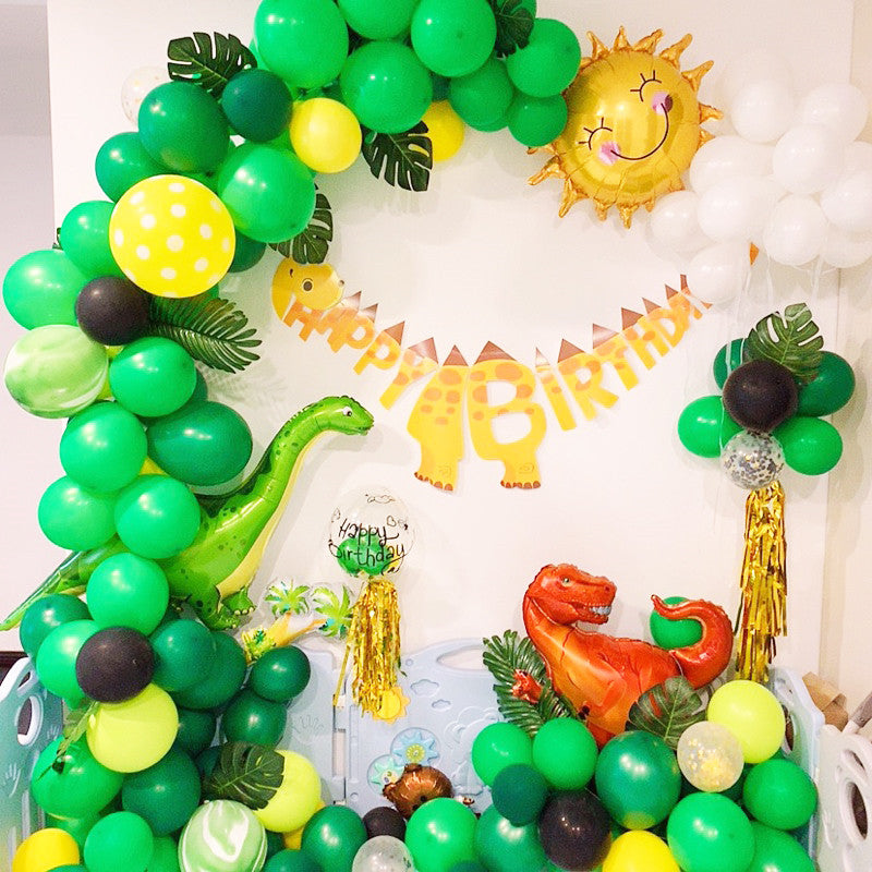 Dinosaurier Geburtstagsdeko-Set mit Ballons – Ansicht 1