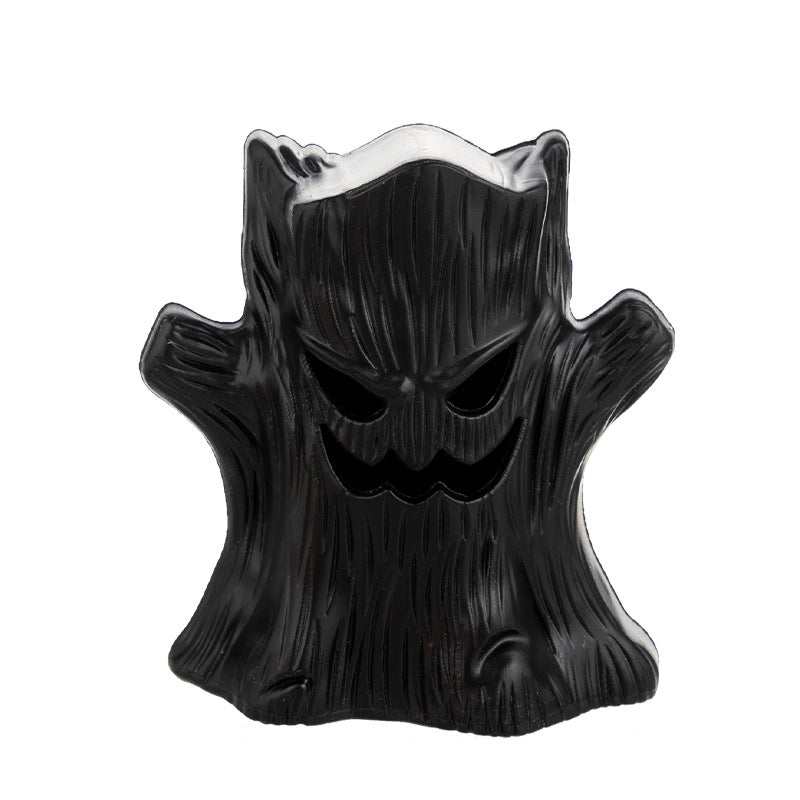 Halloween Decorative Glowing Ghost Tree Decoration, Halloween Night Atmosphere Party Scene Setup Prop Candle Light