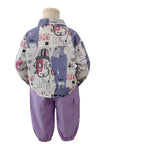 Baby autumn casual shirt long sleeved two-piece set