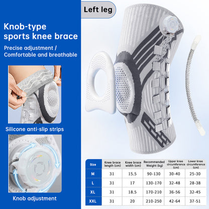 Kniebandage mit Drehverschluss – beim Sport
