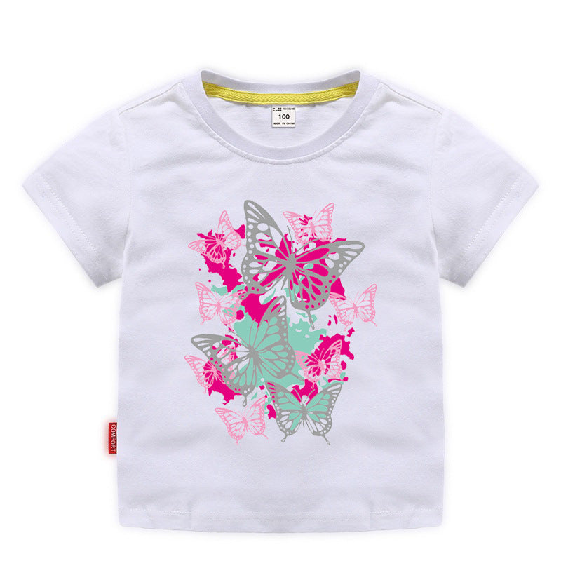 Children's summer short sleeved T-shirt