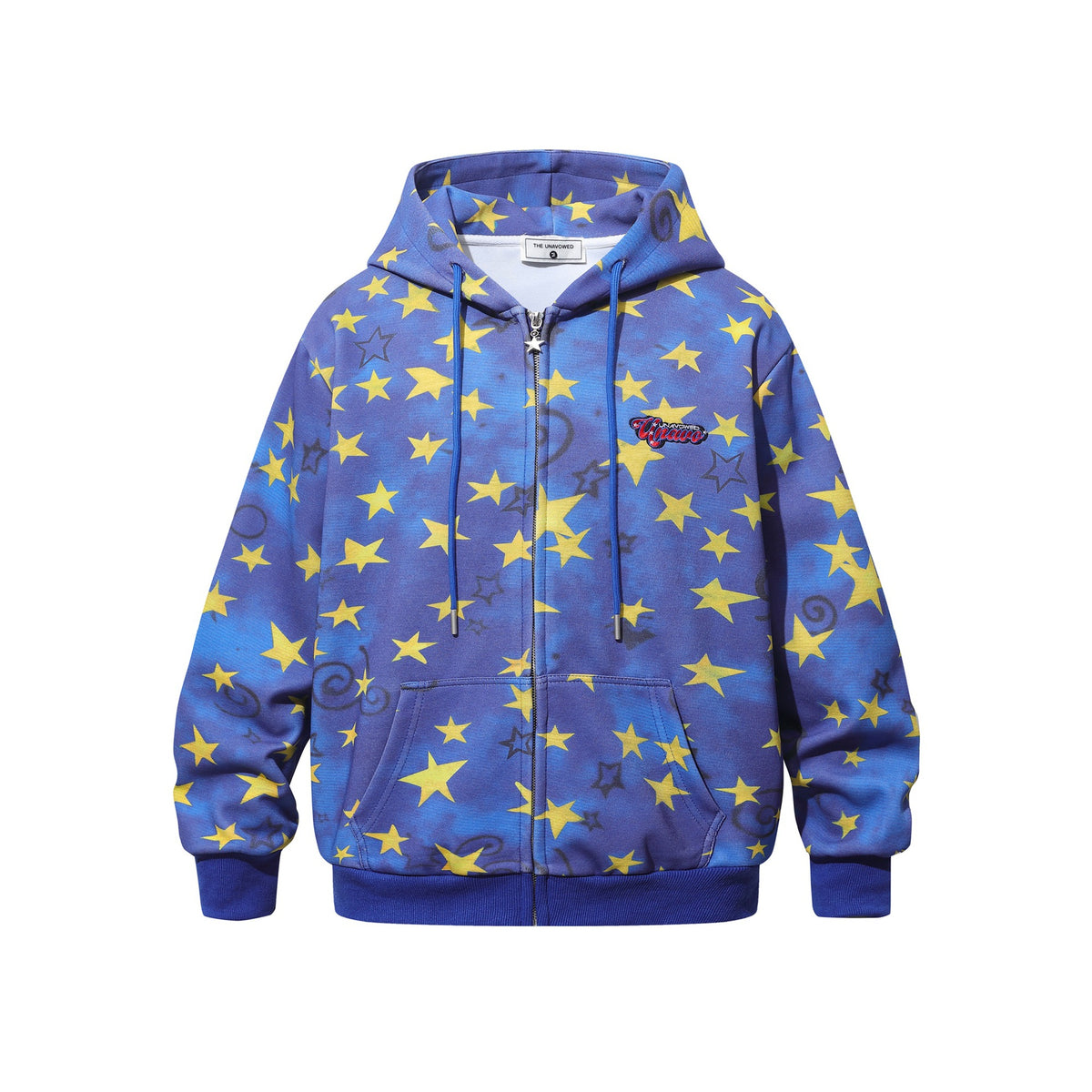 Batik-Hoodie mit Sternenprint