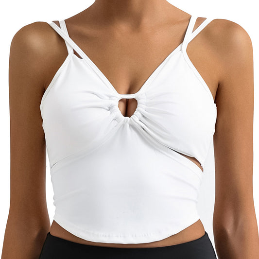 Yoga-Tanktop mit Doppelträgern, schnelltrocknend