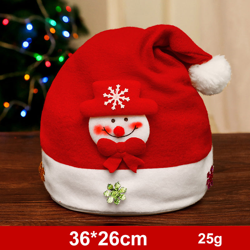 Weihnachtsmütze mit Schneemann, Elch oder Weihnachtsmann – Ansicht 29